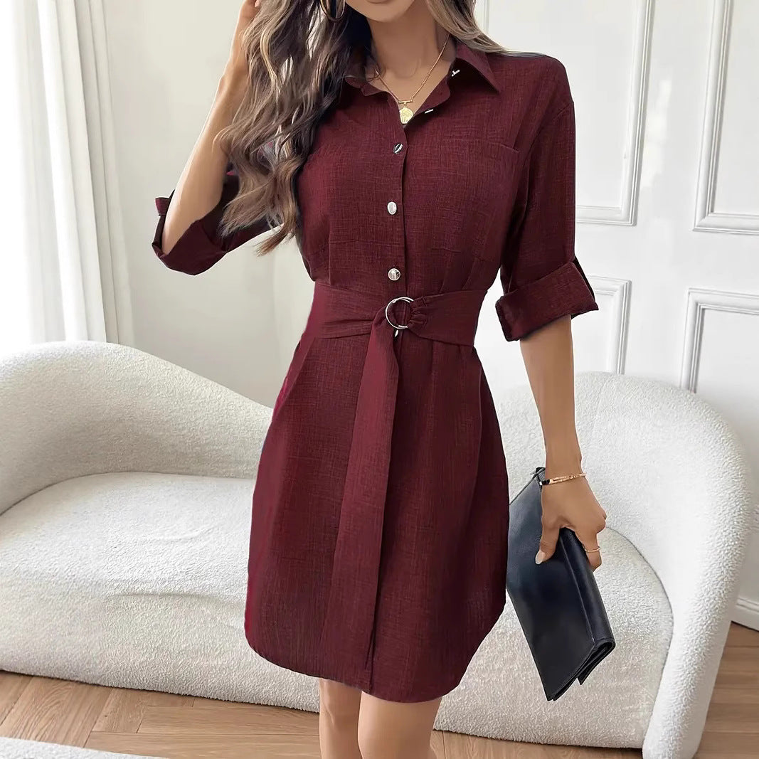 European And American Fashion Shirt Dress