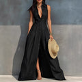 High-waisted Lapel Shirt-style Maxi Dress