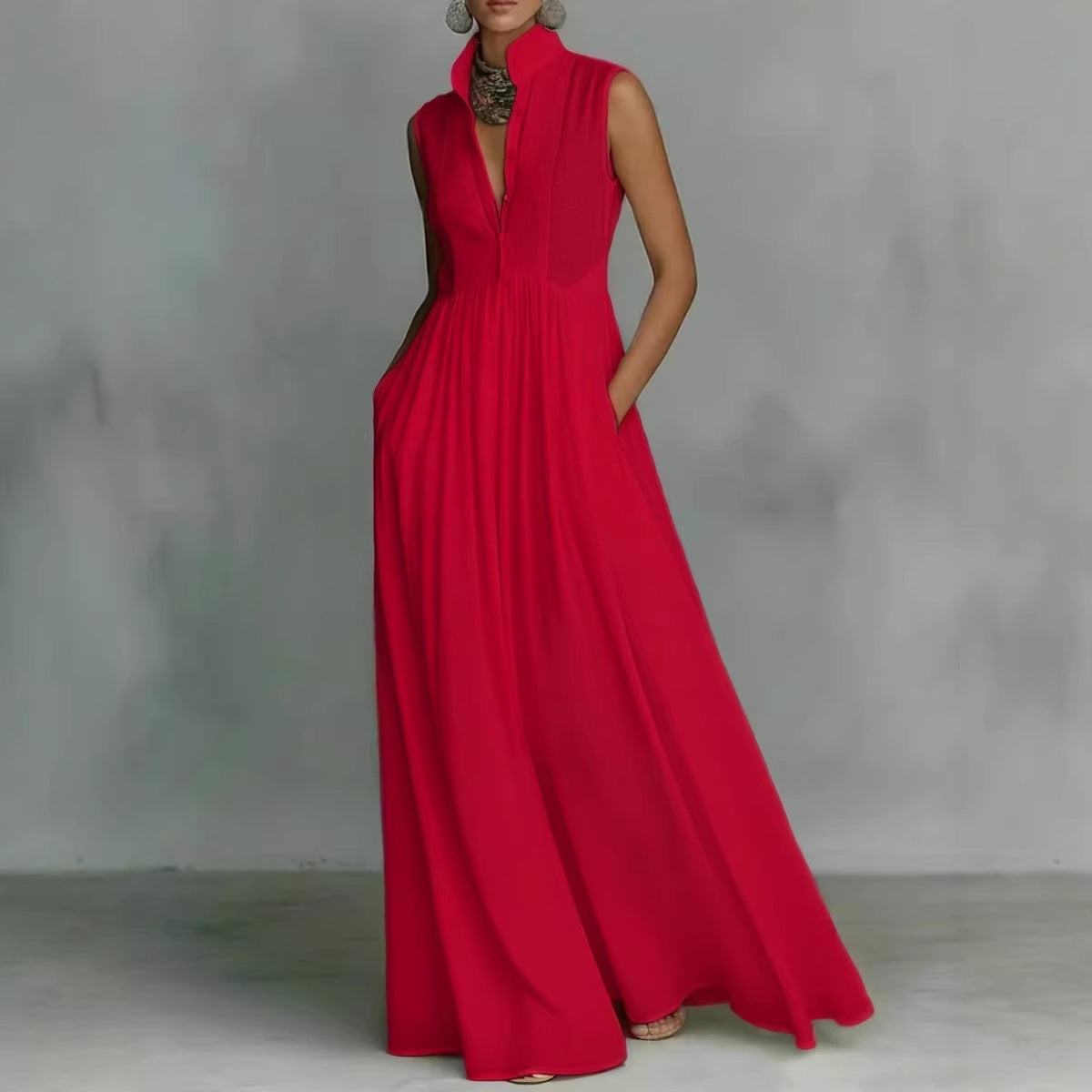 Long Vacation-style French-colored Dress