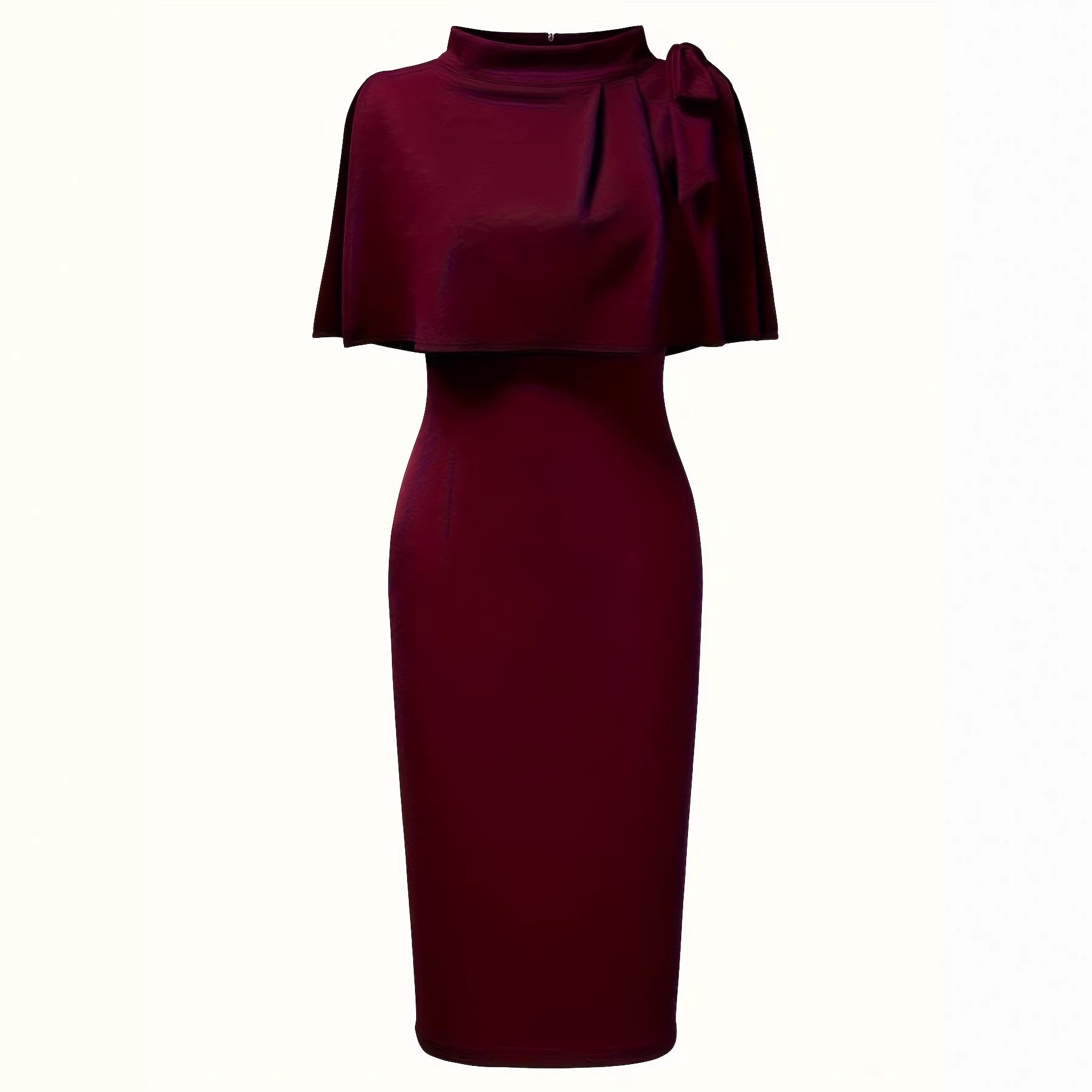 Three-dimensional Waist-cinching Body-hugging Pencil Skirt Solid Color