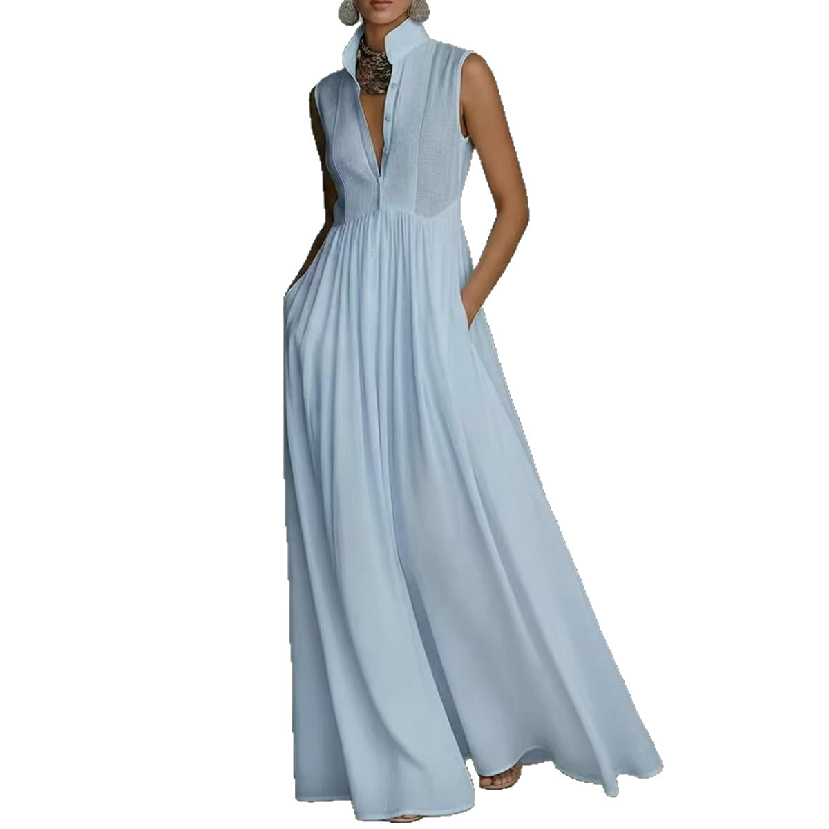 Long Vacation-style French-colored Dress